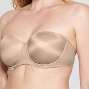 Lightly Lined Strapless Bra